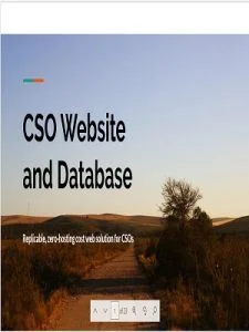 UNDP Presentation: Open Source Website and Database Solution for CSO Coordination