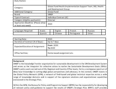 Generic TOR CD and Transition Planning