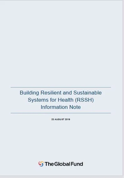Building Resilient and Sustainable Systems for Health: Information Note