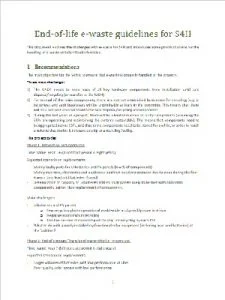 End-of-life e-Waste Guidelines for S4H