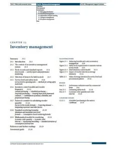 Inventory management MDS-3