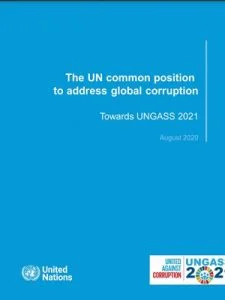 UN Common Position on Tackling Global Corruption Challenges towards UNGASS