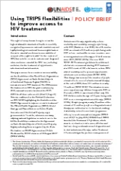 Policy Brief: Using TRIPS Flexibilities to Improve Access to HIV Treatment